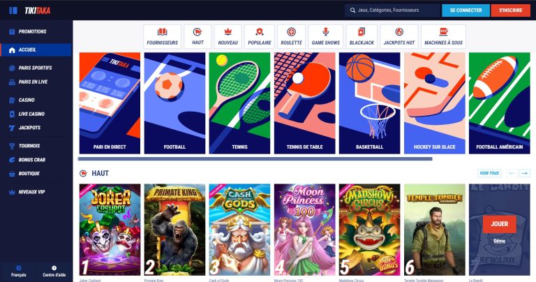 Tikitaka Casino - Toutes les informations nécessaires