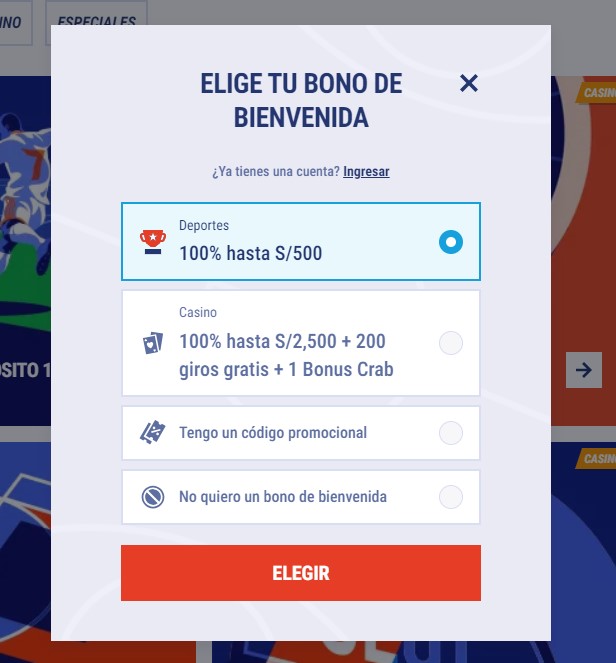 Inicio de sesión en Tikitaka Casino